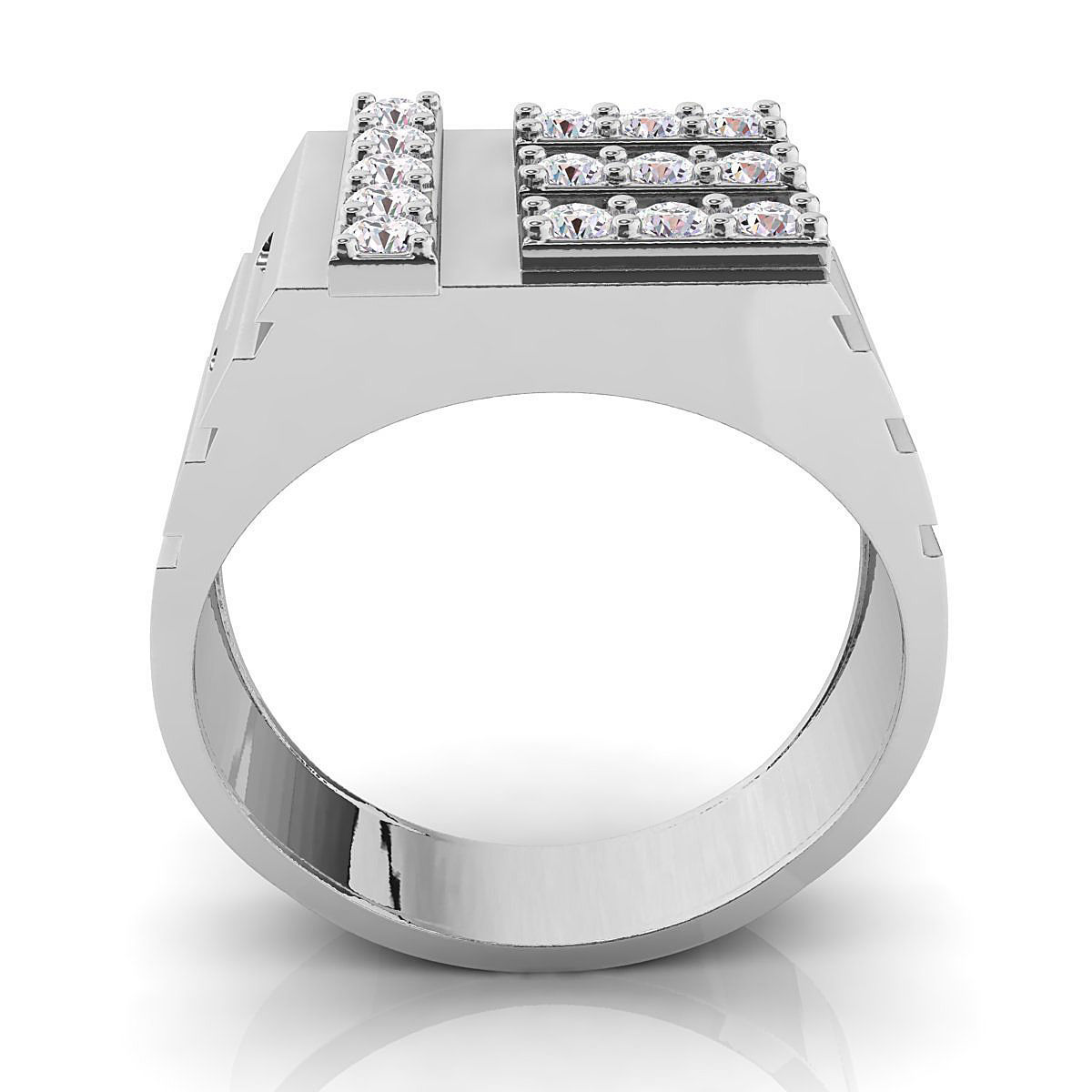 Small fancy mans ring 3D print model_4