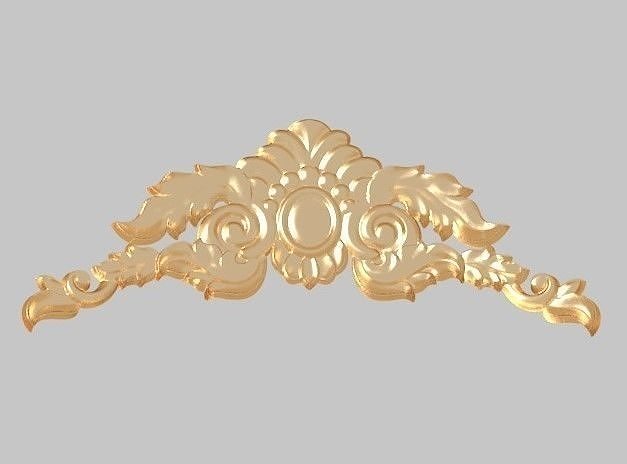 pattern wood machine cnc carving Classic luxurious gold 3D model 3D model
