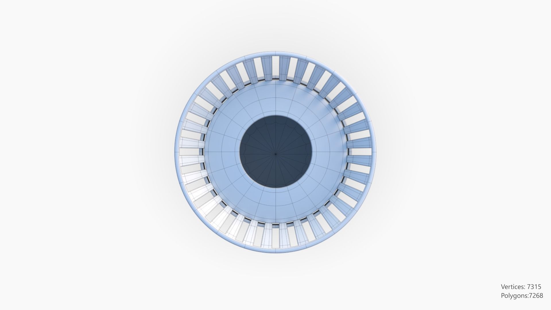 Trashcan Set recycling bin on wheels 3D model_45