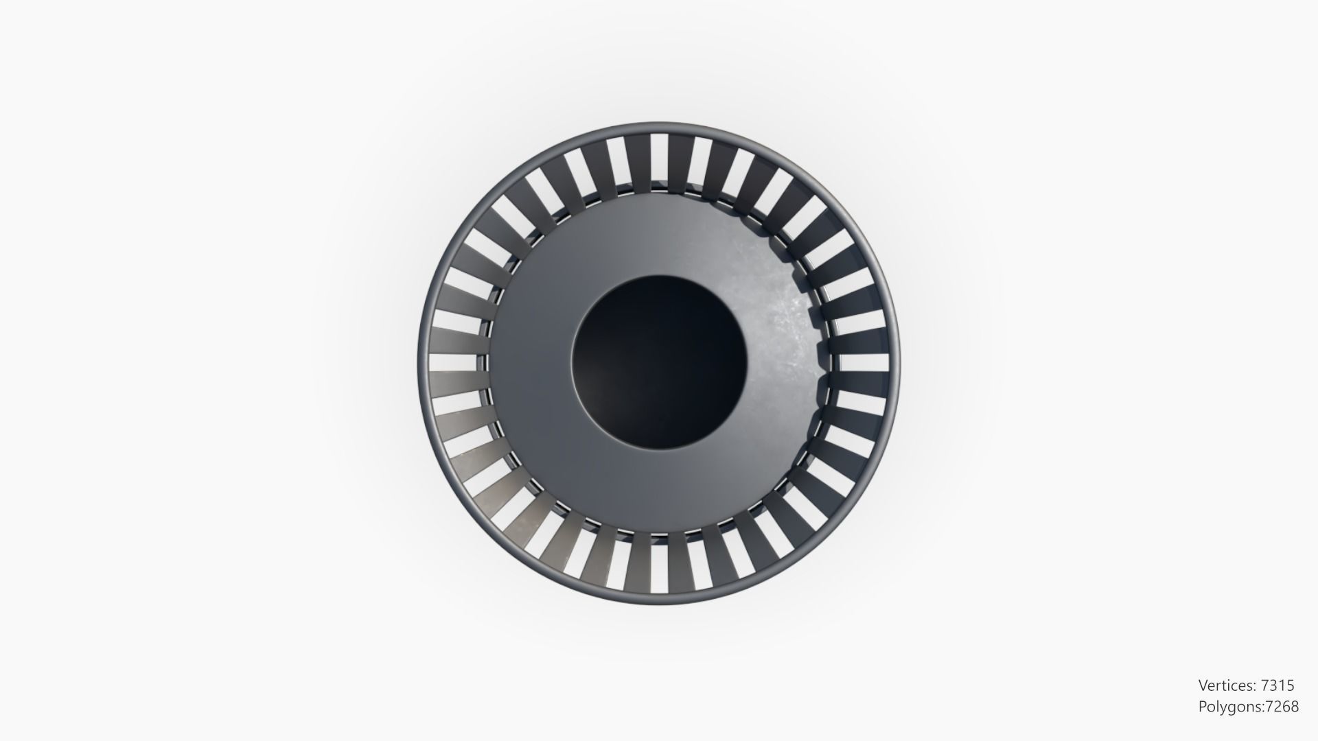 Trashcan Set recycling bin on wheels 3D model_43