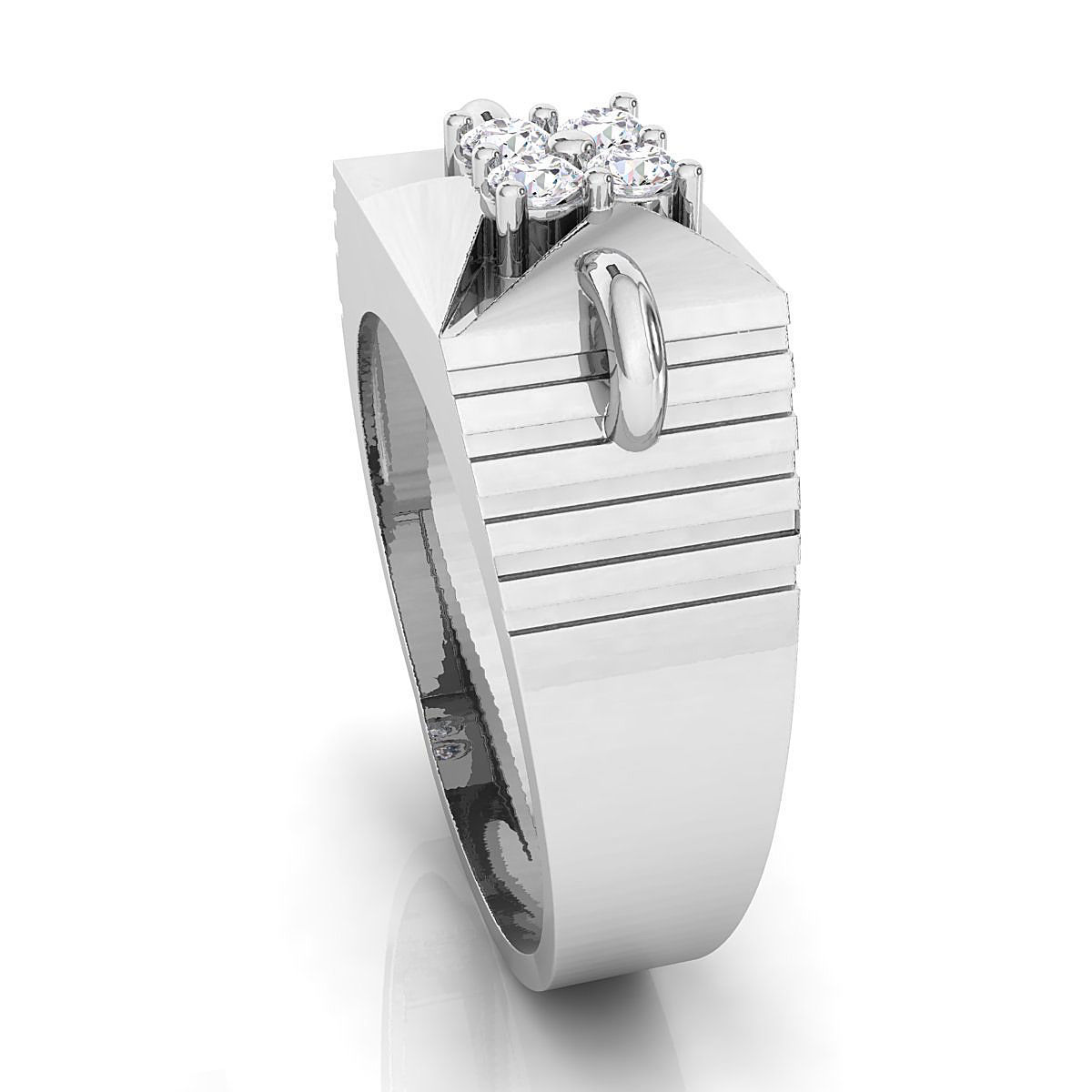 Small fancy mans ring 3D print model_4