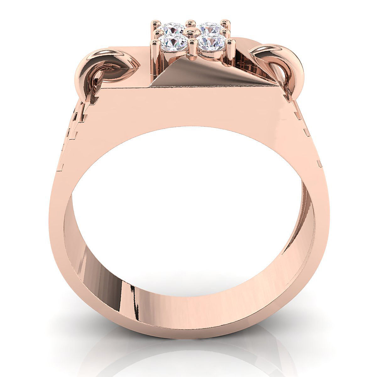 Small fancy mans ring 3D print model_8