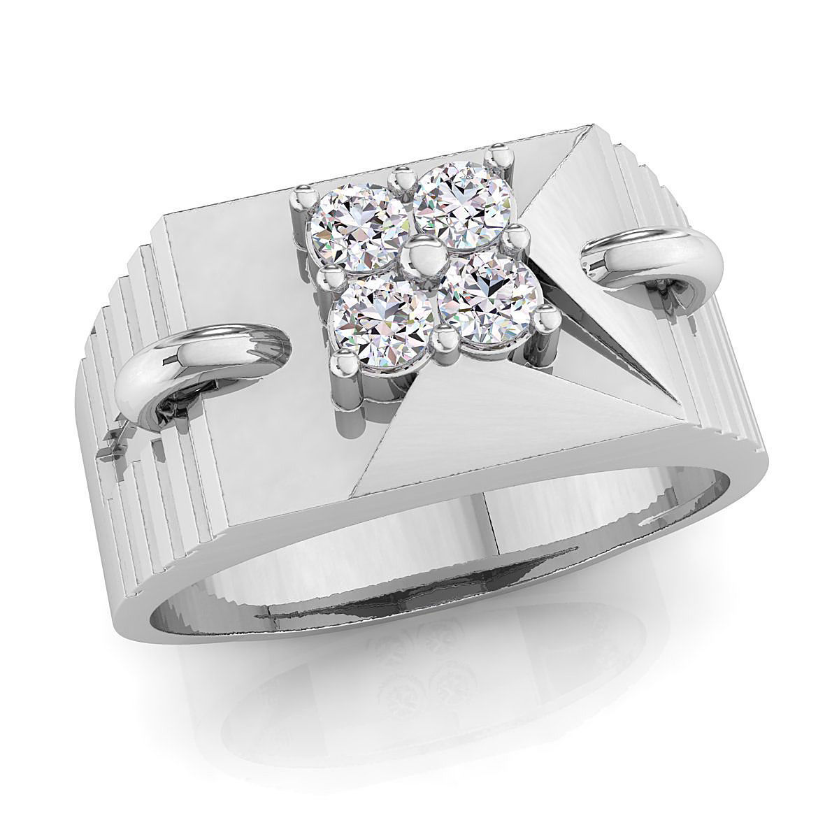 Small fancy mans ring 3D print model_1