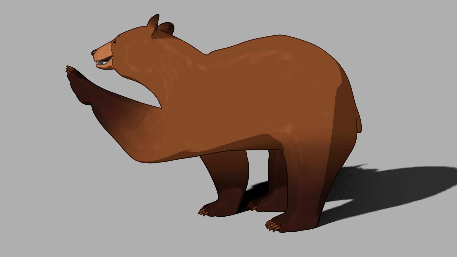 For Anime - Cartoon Bear 3D model_27