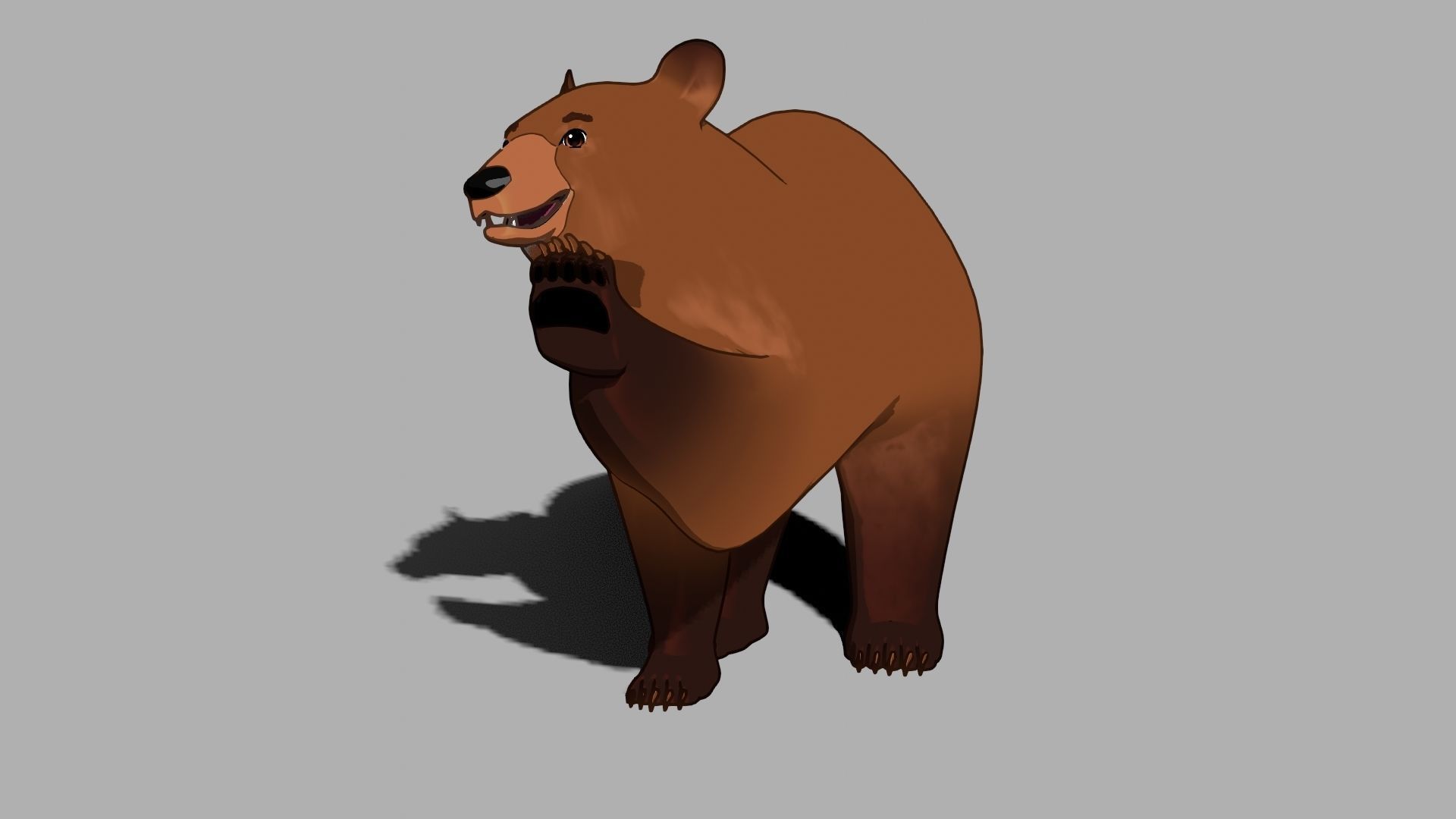 For Anime - Cartoon Bear 3D model_35