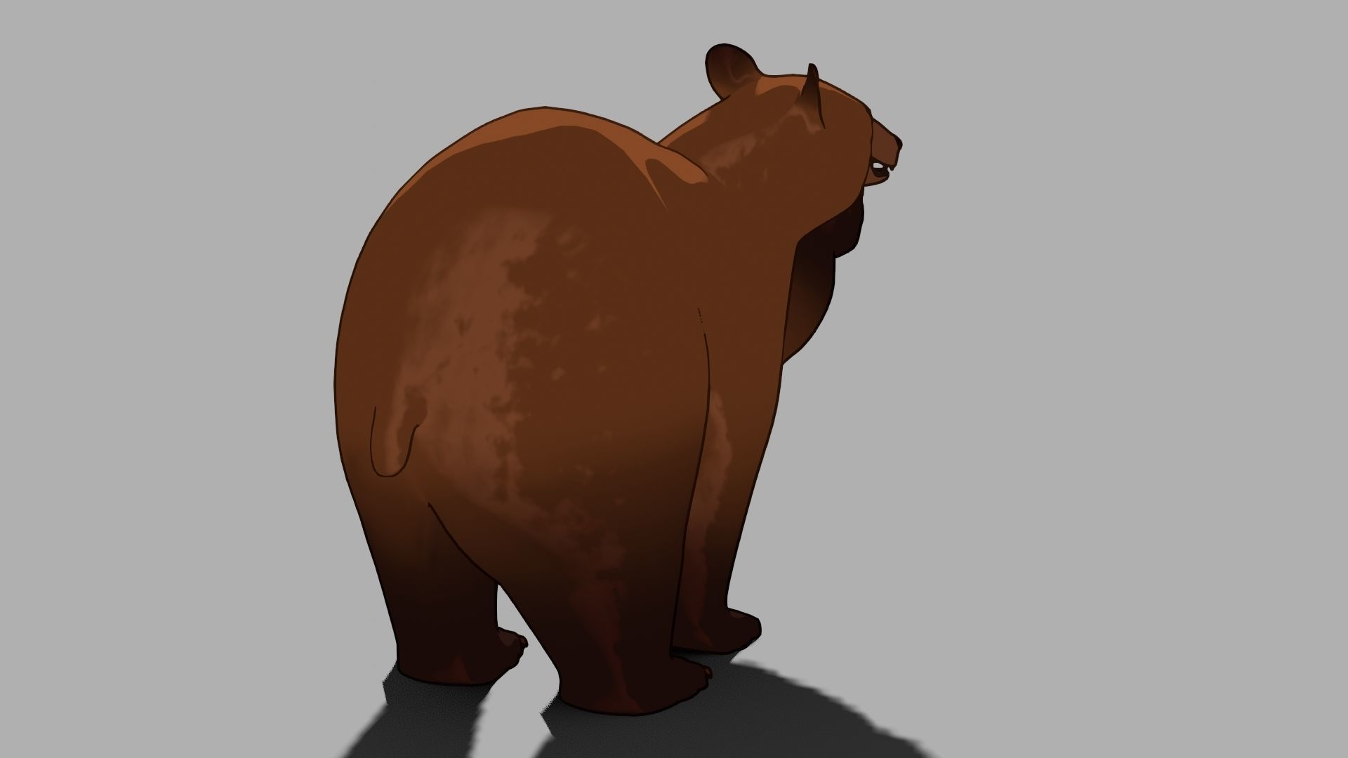 For Anime - Cartoon Bear 3D model_32