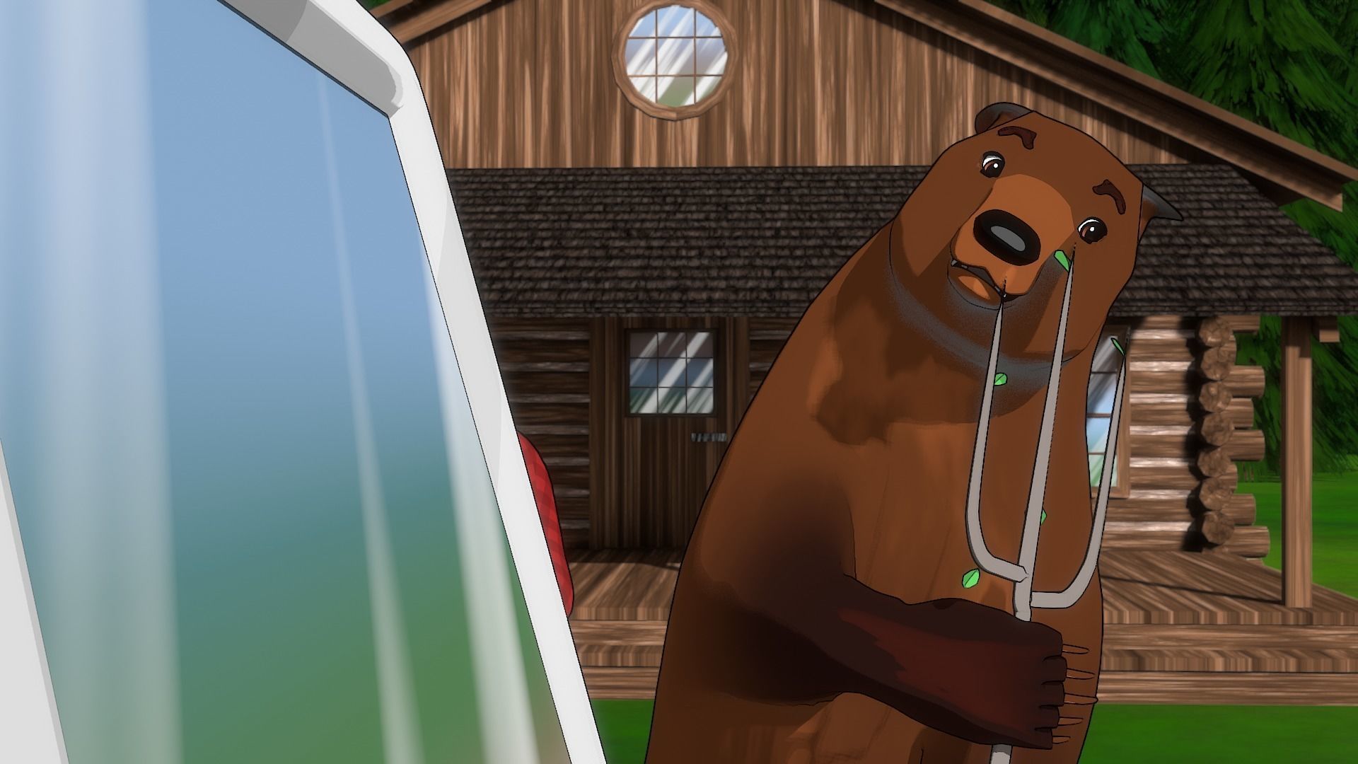 For Anime - Cartoon Bear 3D model_9