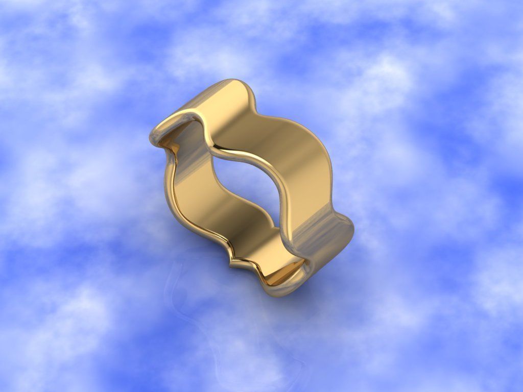 wedding ring 3D print model_9