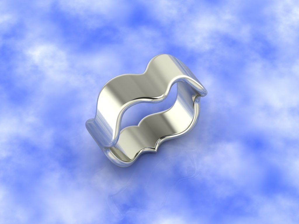 wedding ring 3D print model_8