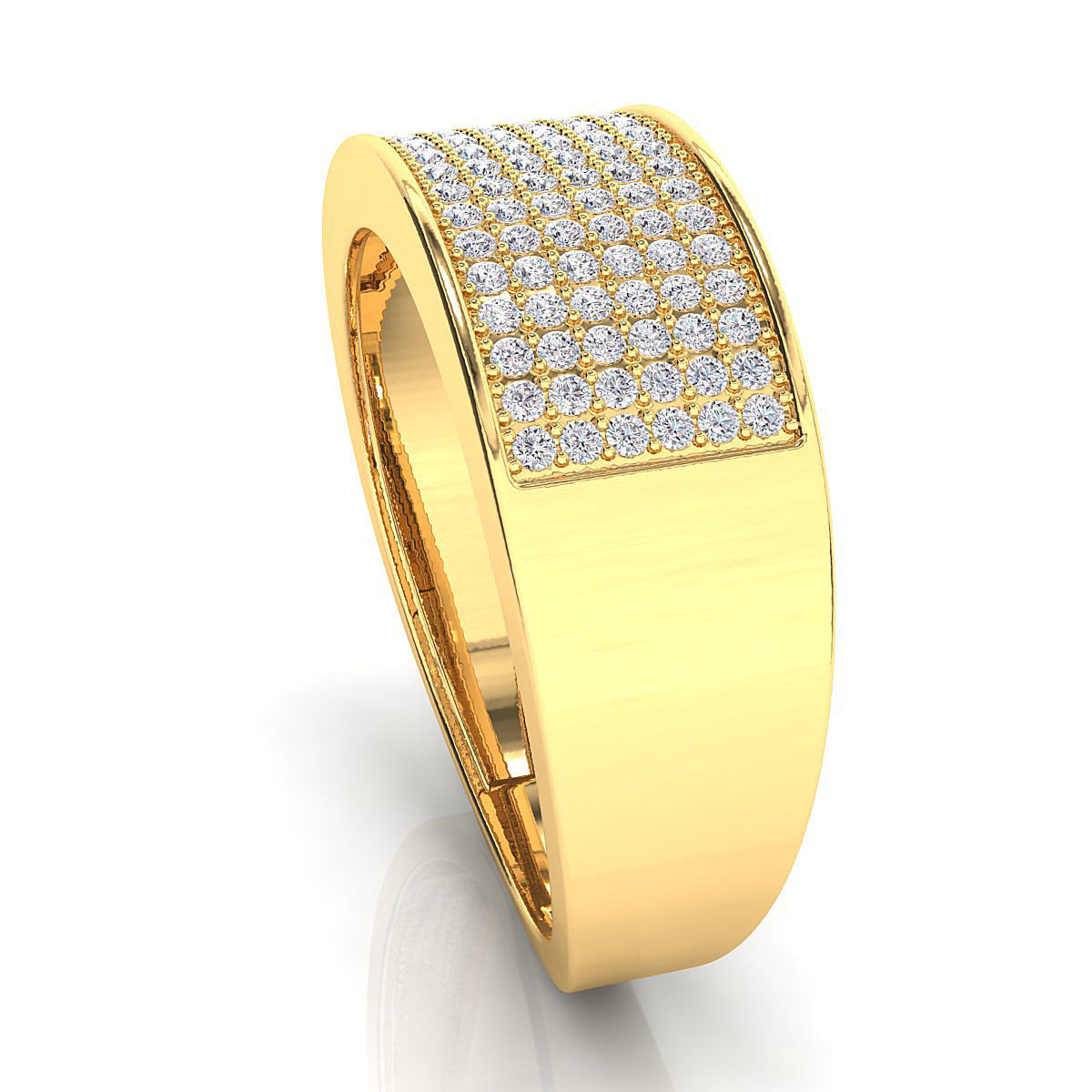 Small fancy mans ring 3D print model_6