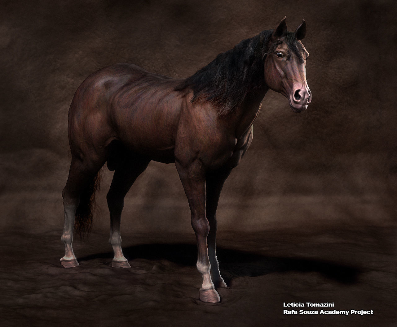 Horse - Table top RPG miniature free 3D model 3D printable | CGTrader