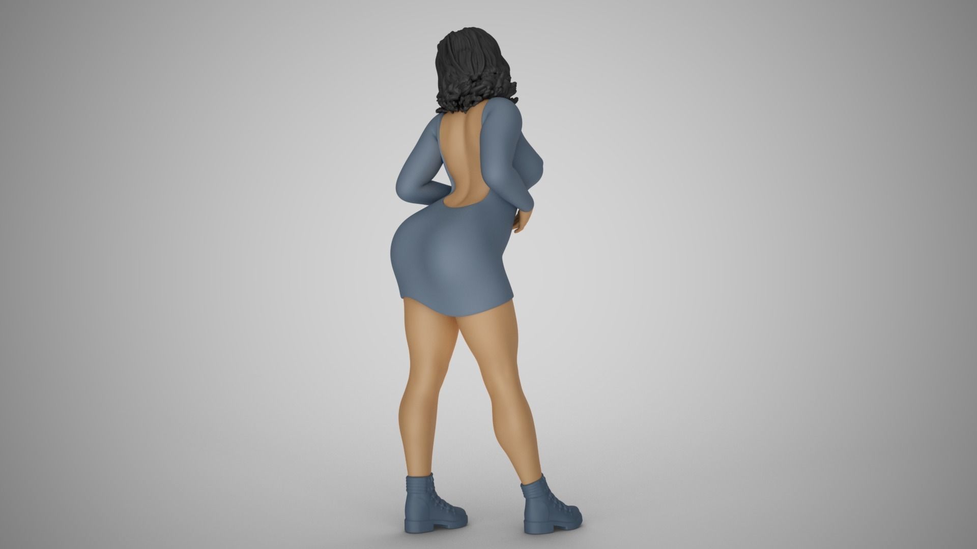 Chirp Girl 3D print model_8