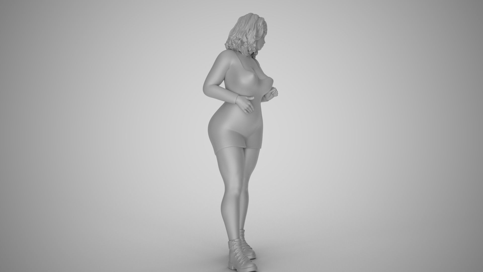 Chirp Girl 3D print model_1