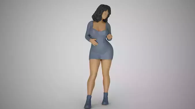 Chirp Girl 3D print model