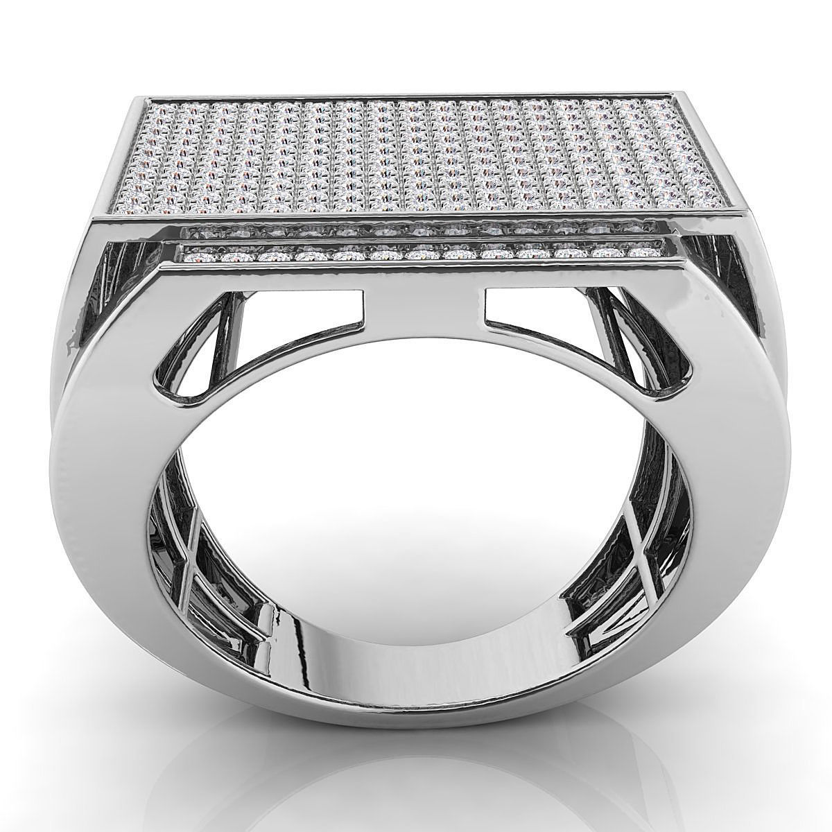 Big fancy mans ring 3D print model_7