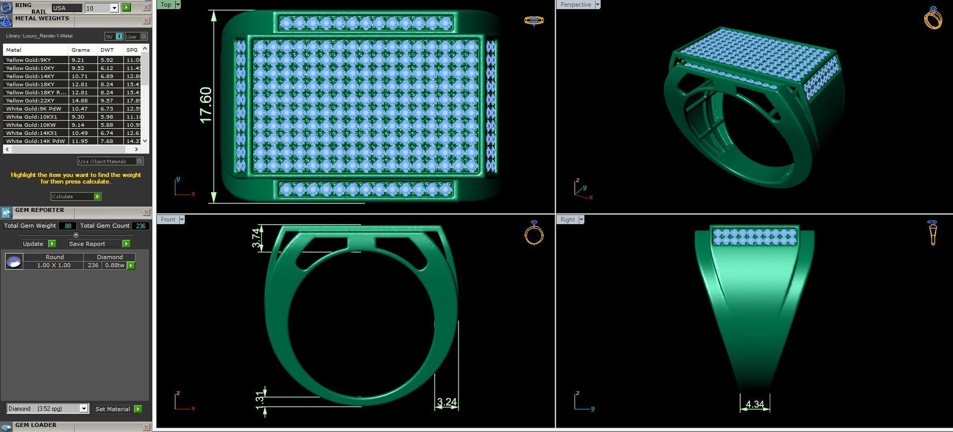 Big fancy mans ring 3D print model_3