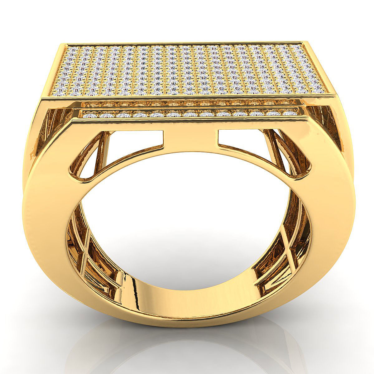Big fancy mans ring 3D print model_9
