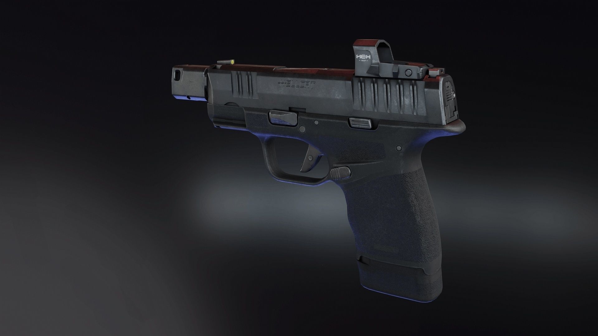 Springfield Hellcat RDP Low-poly 3D model_3