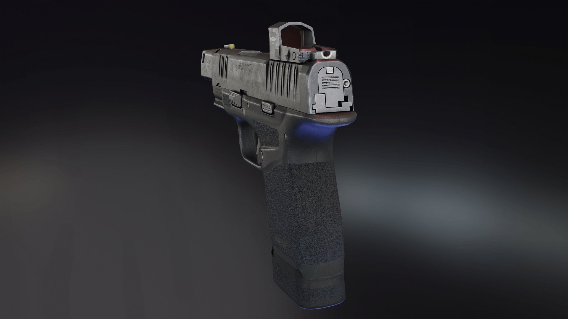 Springfield Hellcat RDP Low-poly 3D model_4