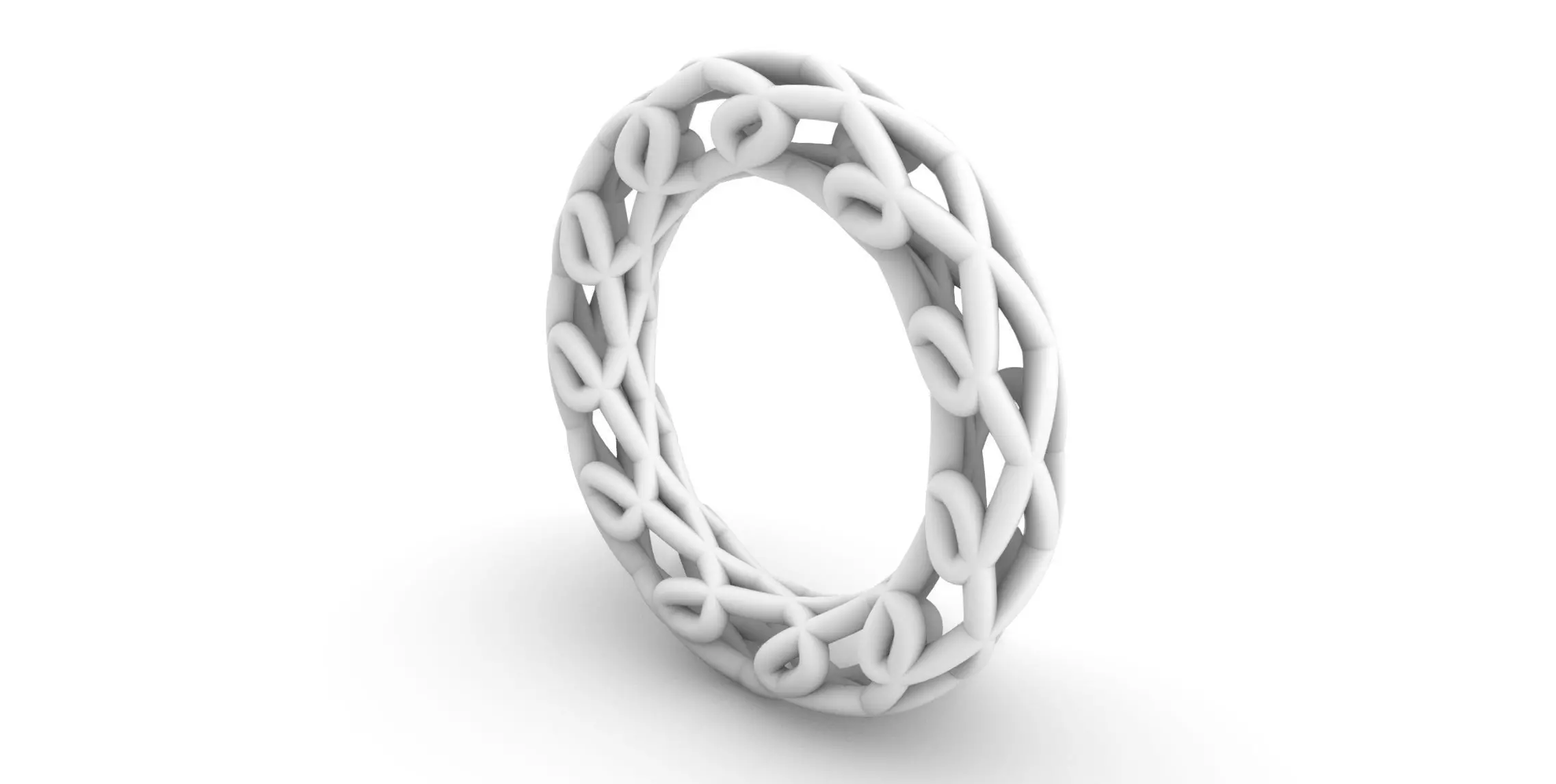 Woven Wire Ring v3 3D print model_0
