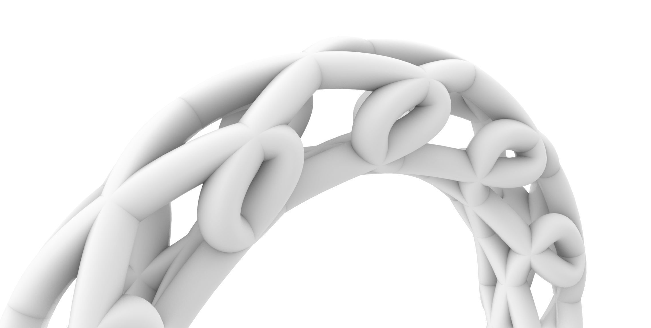 Woven Wire Ring v3 3D print model_6