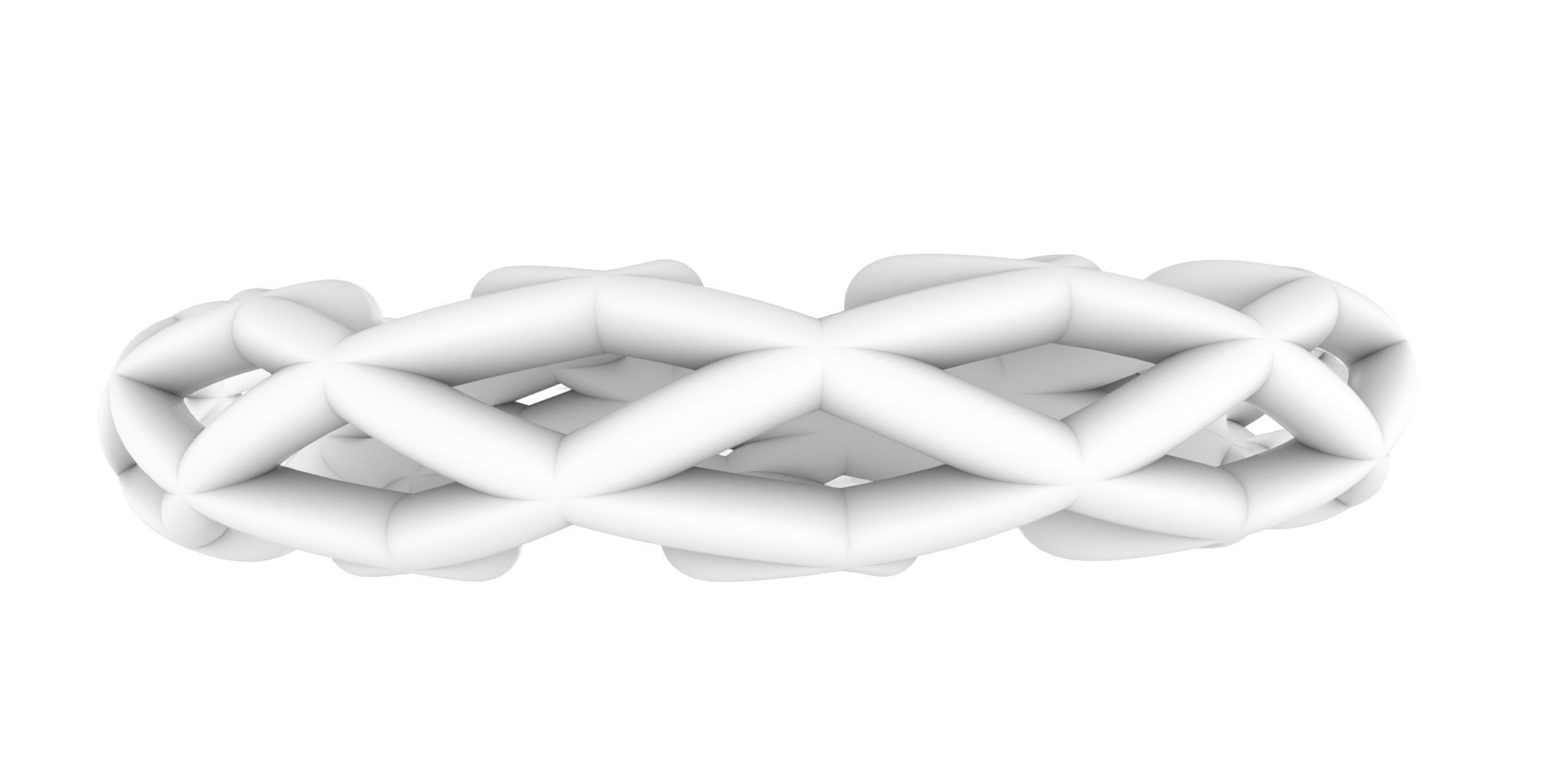 Woven Wire Ring v3 3D print model_7