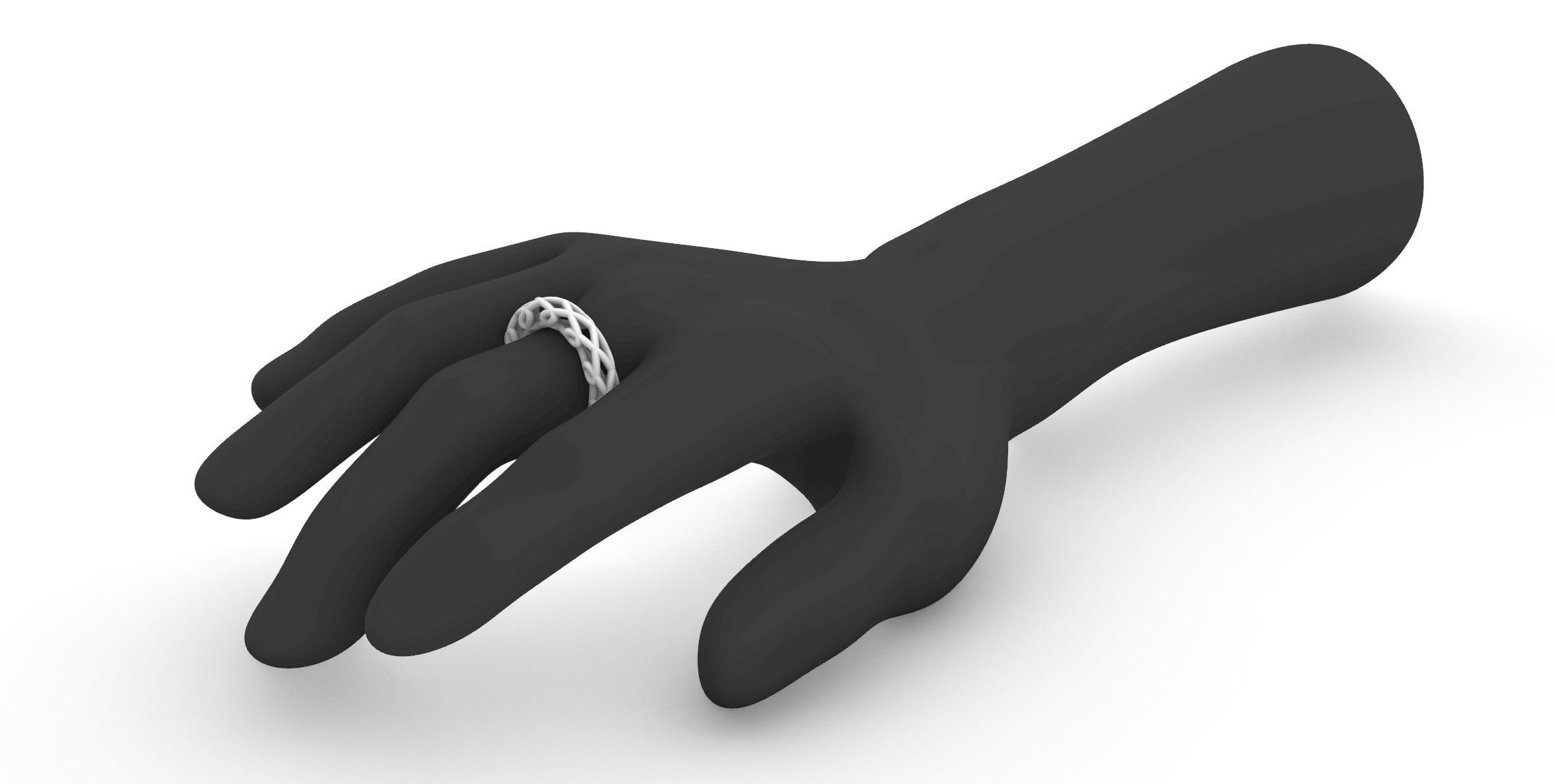 Woven Wire Ring v3 3D print model_2