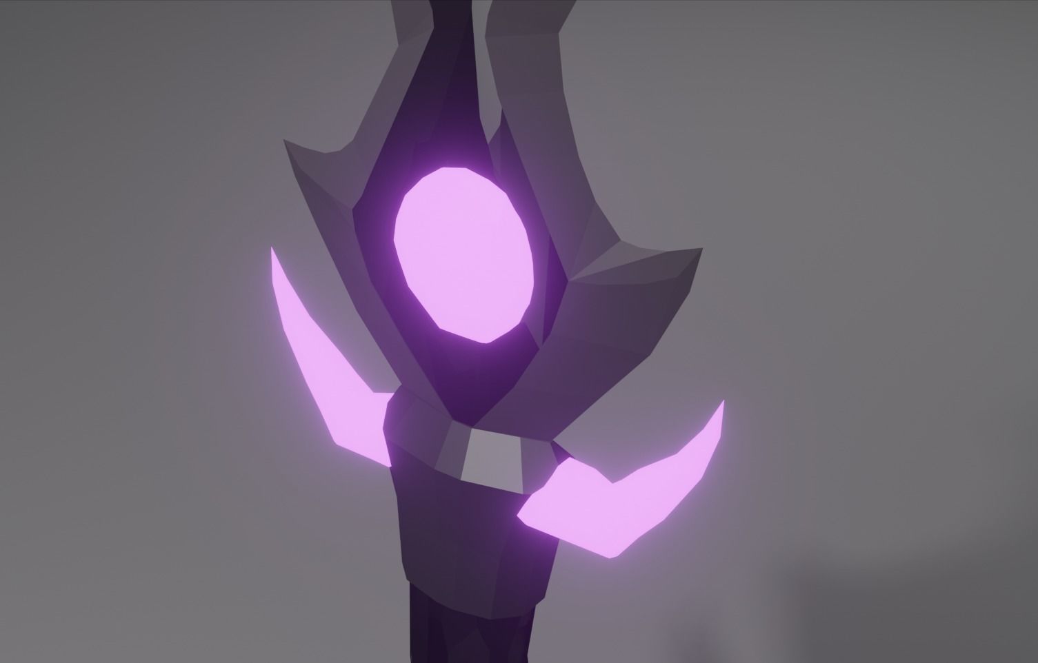 dagger sword with lights Low-poly 3D model_3
