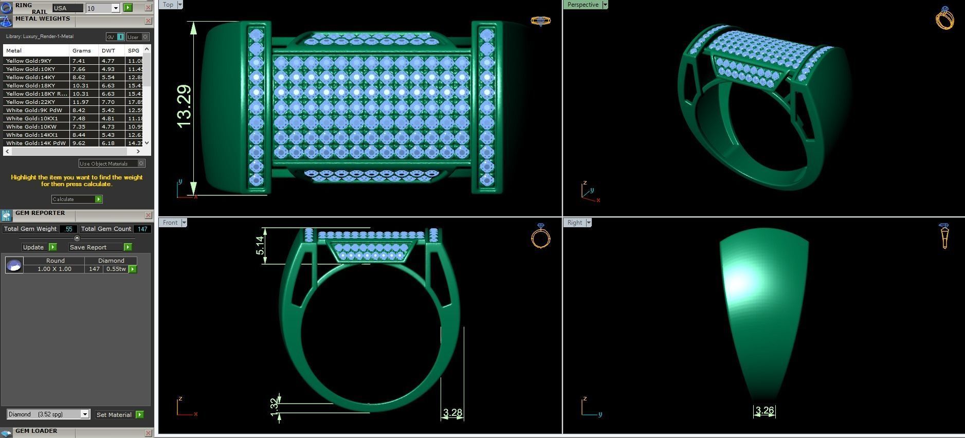 Big fancy mans ring 3D print model_3