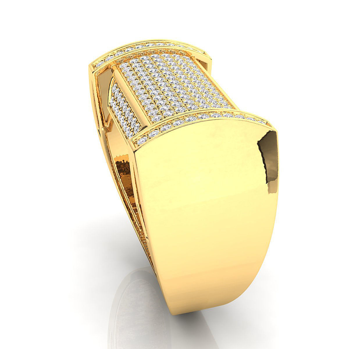 Big fancy mans ring 3D print model_6