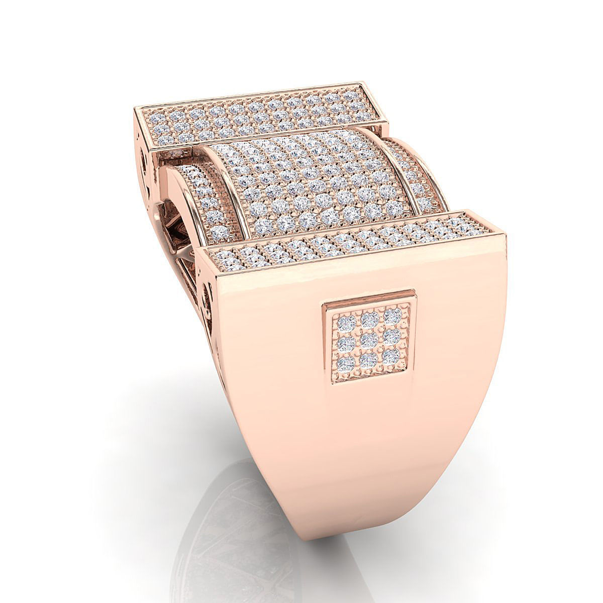 Big fancy mans ring 3D print model_5