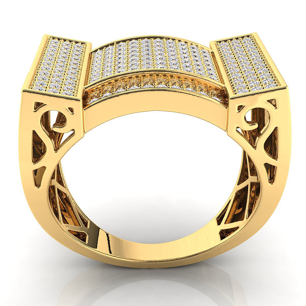 Big fancy mans ring 3D print model_9