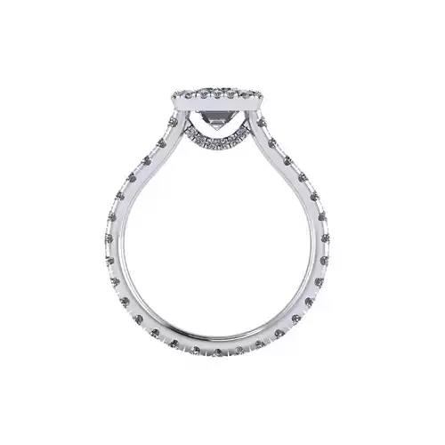 Emerald Cut Parad Diamond Ring