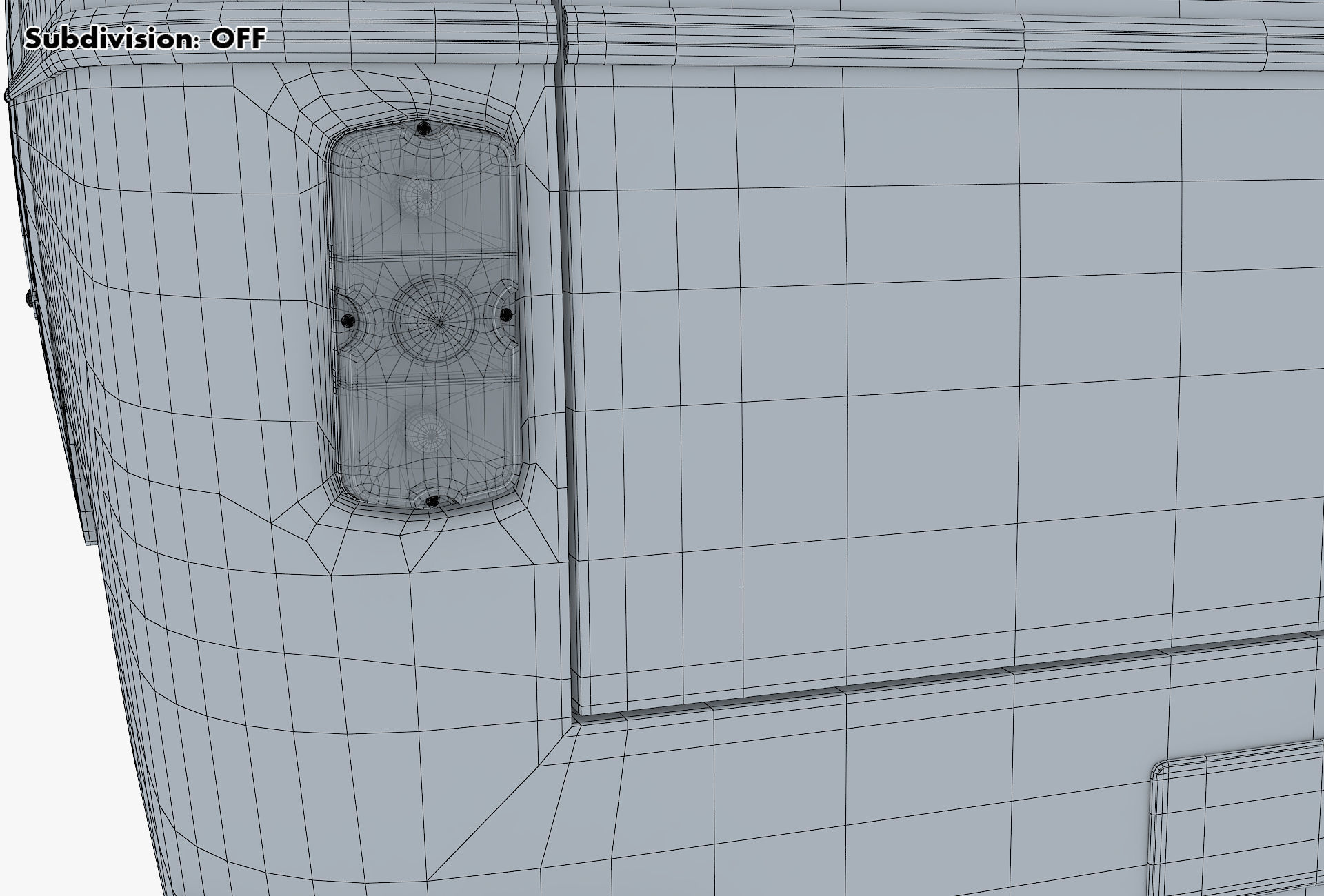 Generic Retro Cargo Van v 1 3D model_36