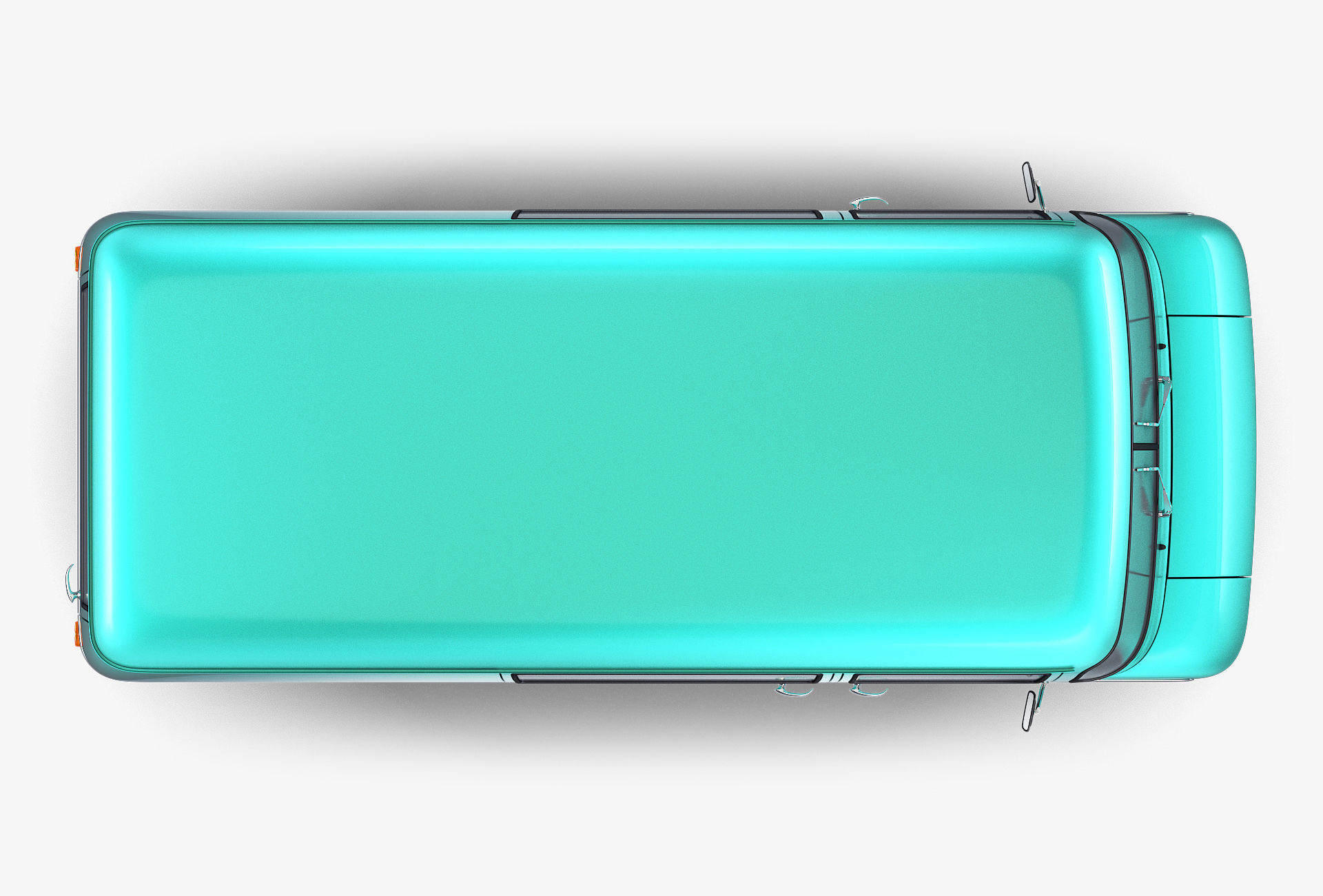 Generic Retro Cargo Van v 1 3D model_7