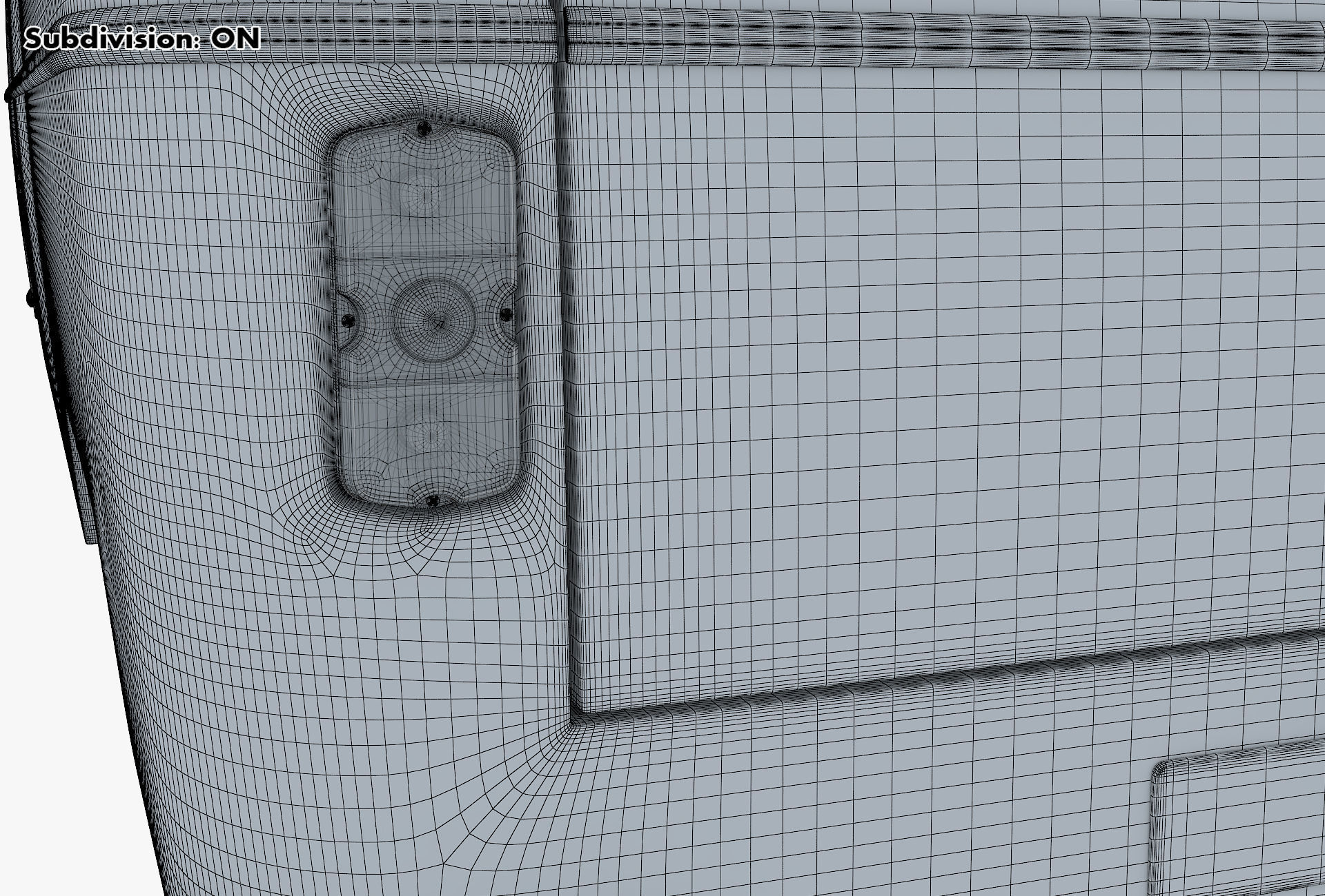 Generic Retro Cargo Van v 1 3D model_35