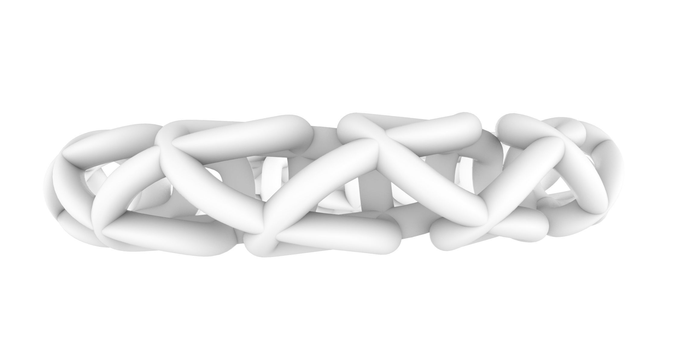 Woven Wire Ring v1 3D print model_6