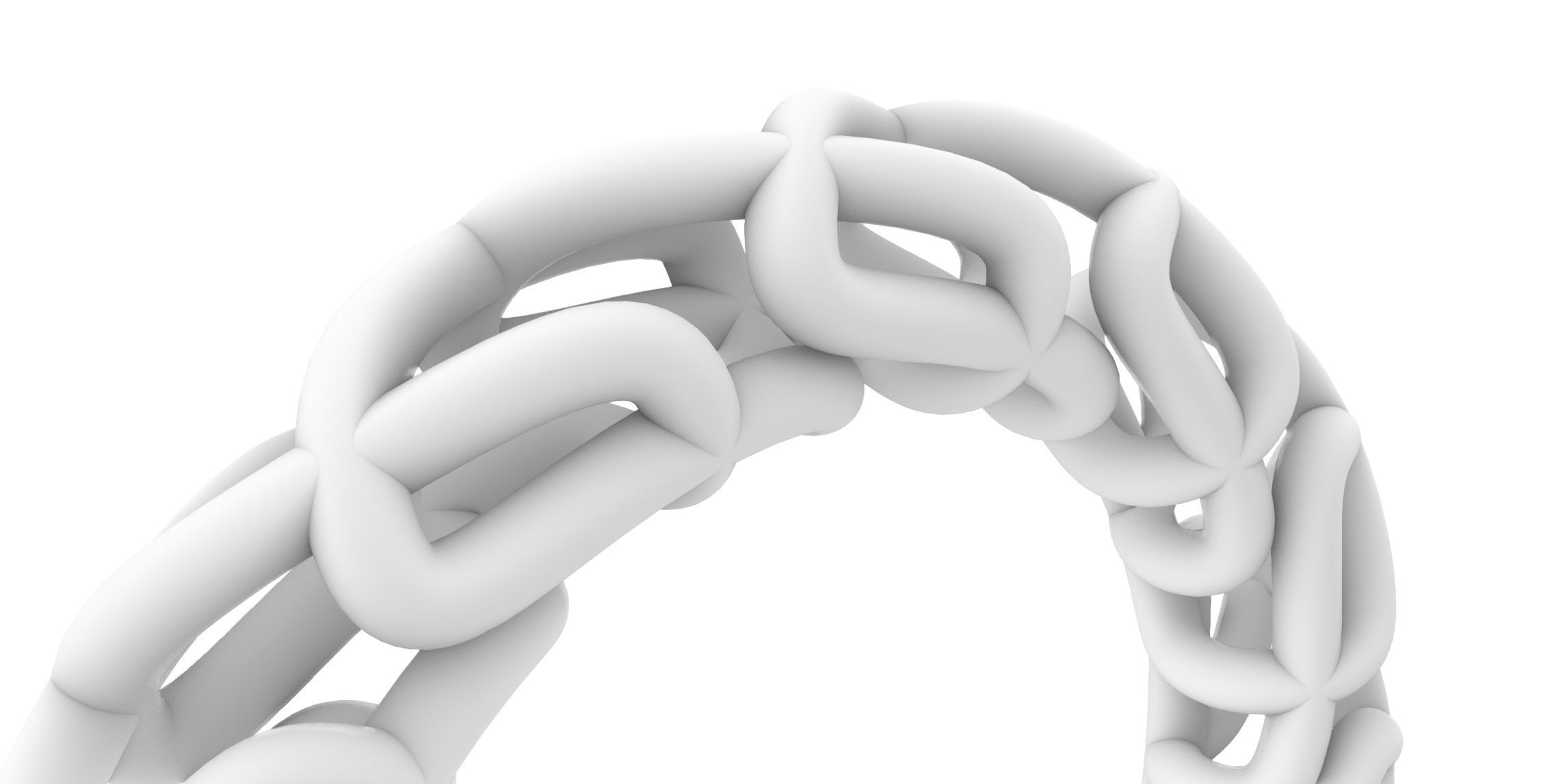 Woven Wire Ring v1 3D print model_5