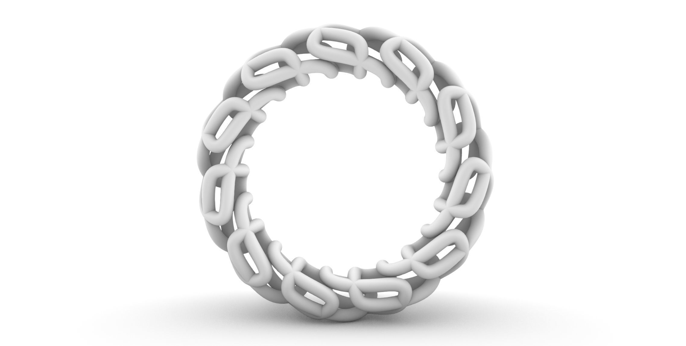 Woven Wire Ring v1 3D print model_2