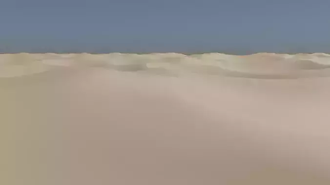 Desert Sand Landspace - Terrain Asset Low-poly 3D model