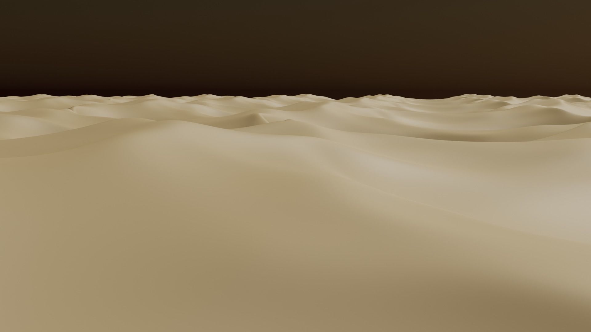 Desert Sand Landspace - Terrain Asset Low-poly 3D model_2