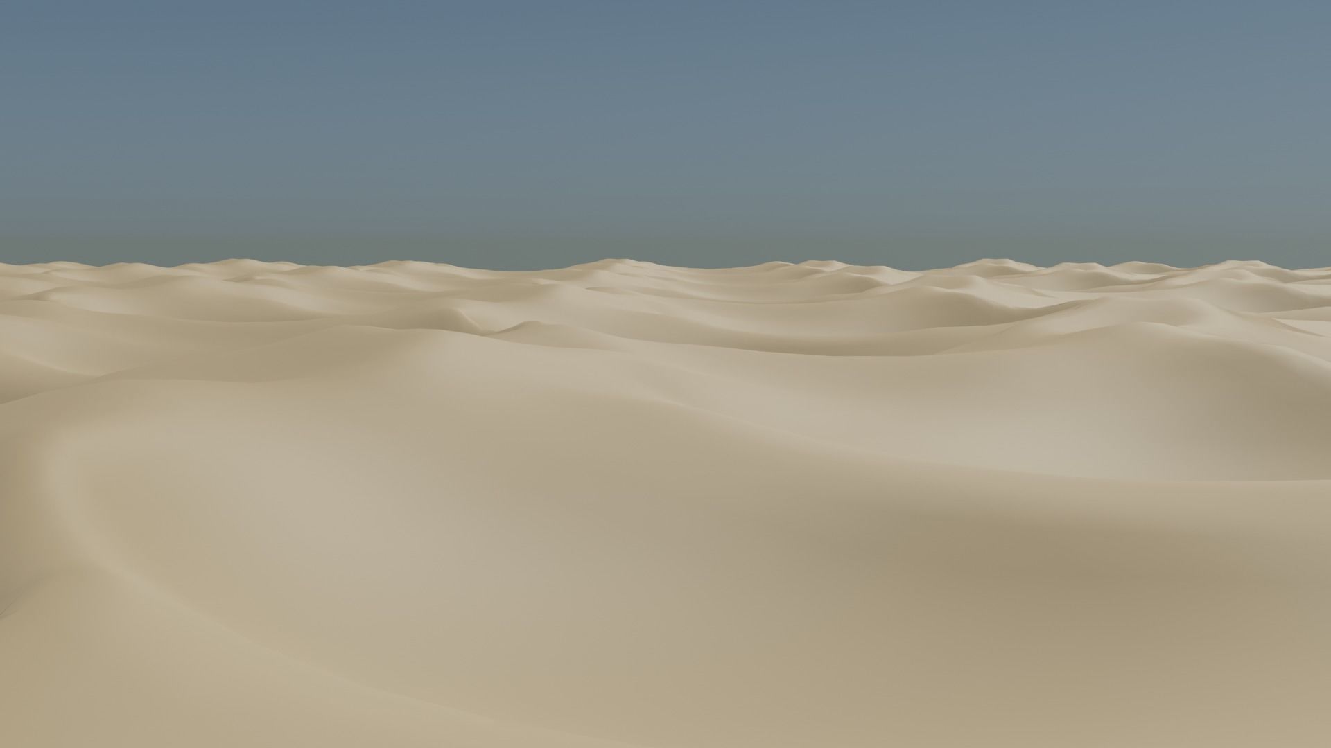 Desert Sand Landspace - Terrain Asset Low-poly 3D model_3