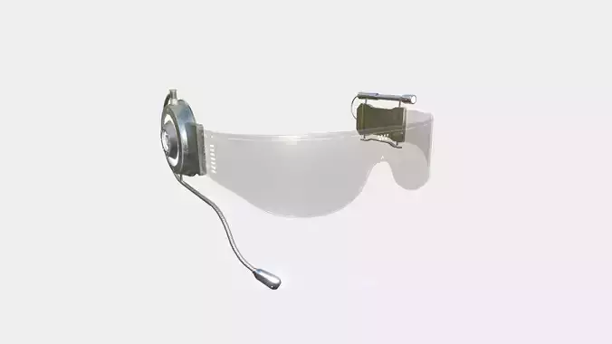 SciFi Glasses D10 Steel Light - Character Design Fashion Low-poly 3D model