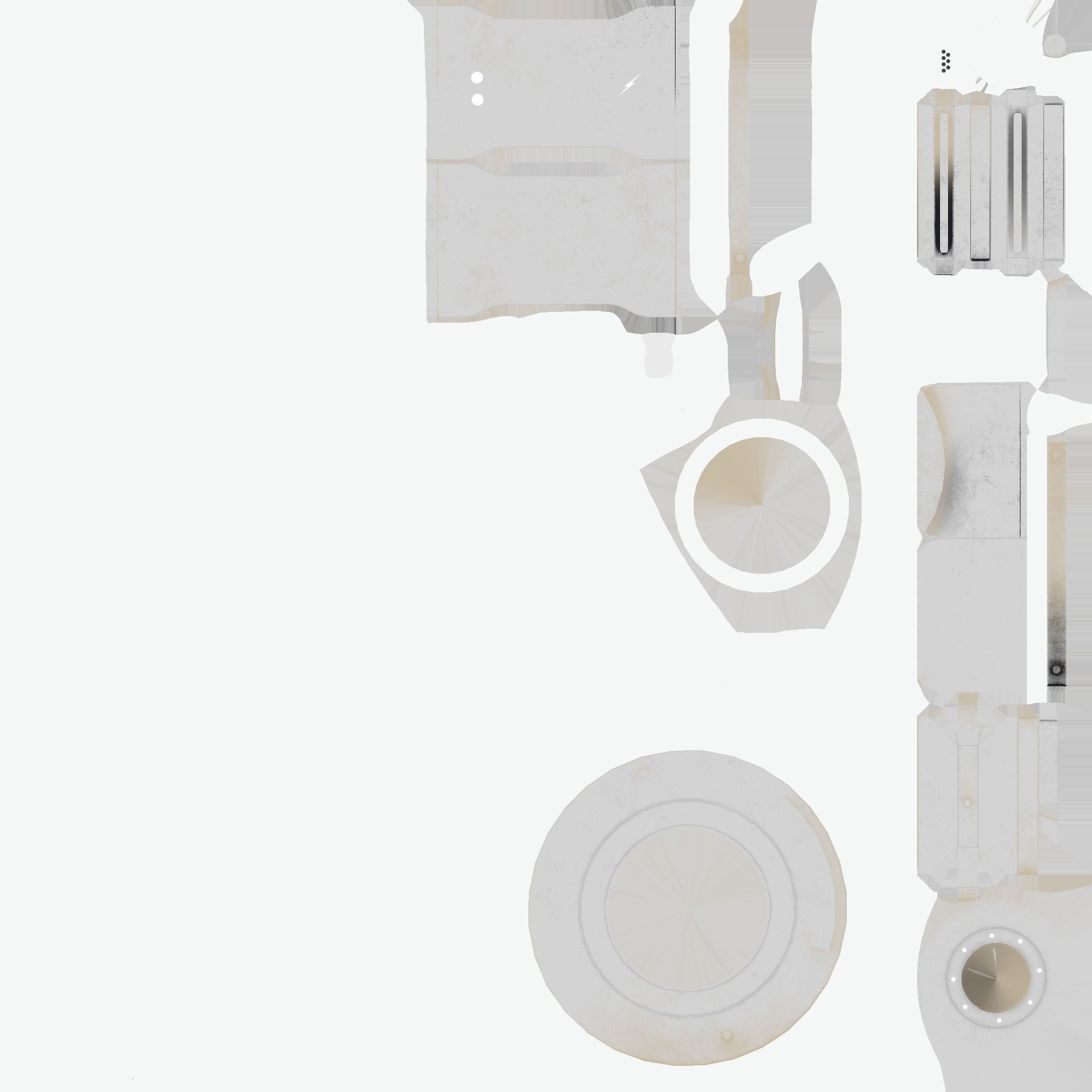 SciFi Glasses D10 Steel Light - Character Design Fashion Low-poly 3D model_19