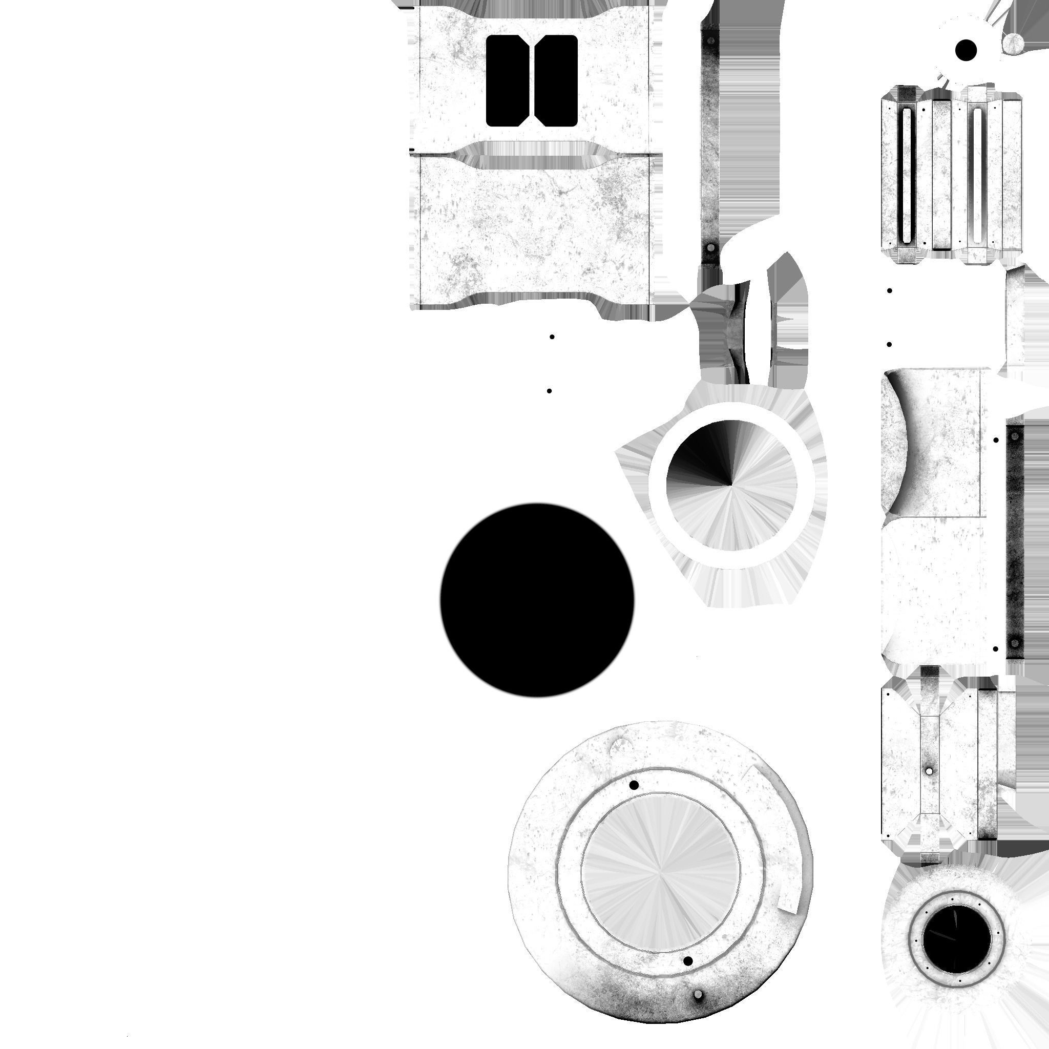 SciFi Glasses D10 Steel Light - Character Design Fashion Low-poly 3D model_22