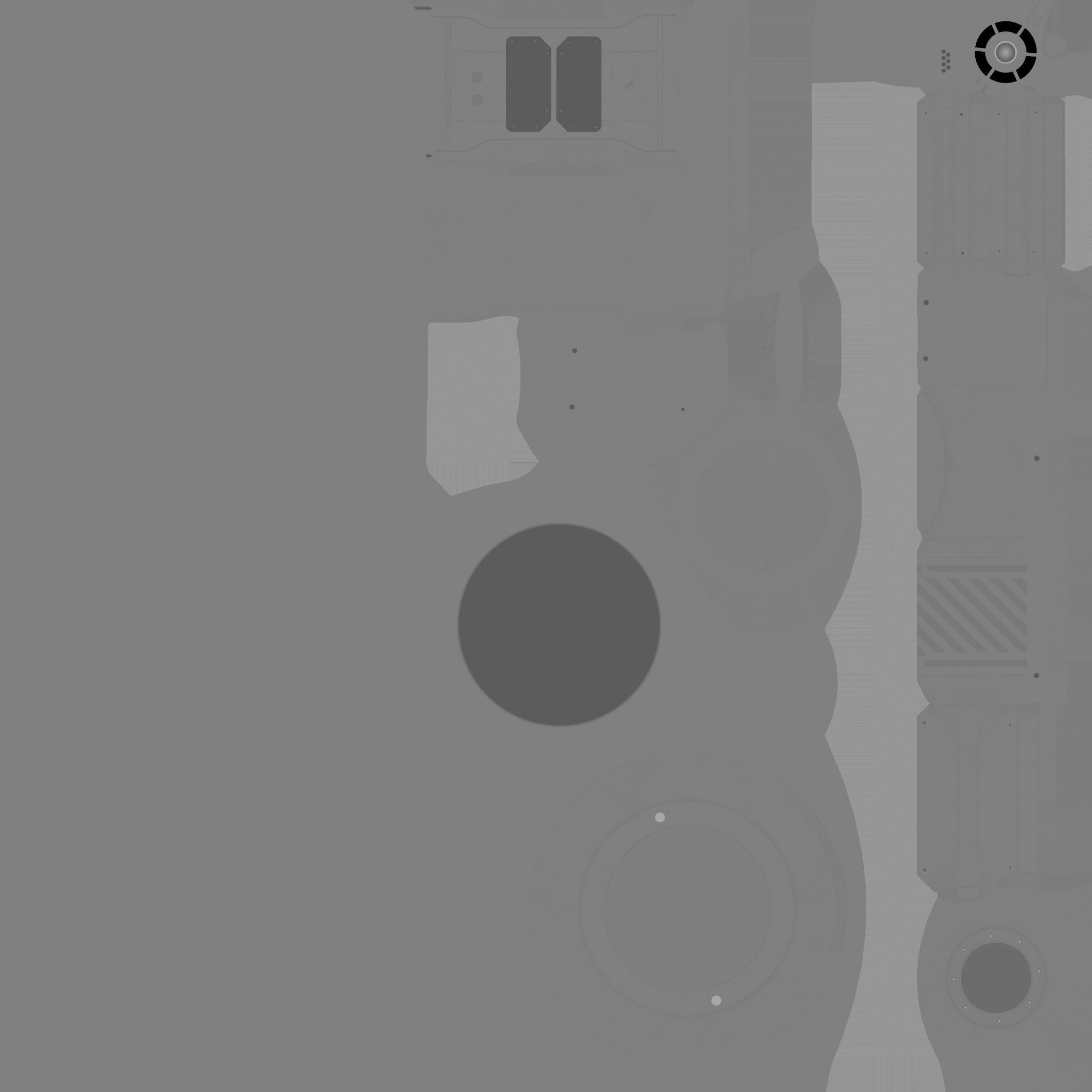 SciFi Glasses D10 Steel Light - Character Design Fashion Low-poly 3D model_21