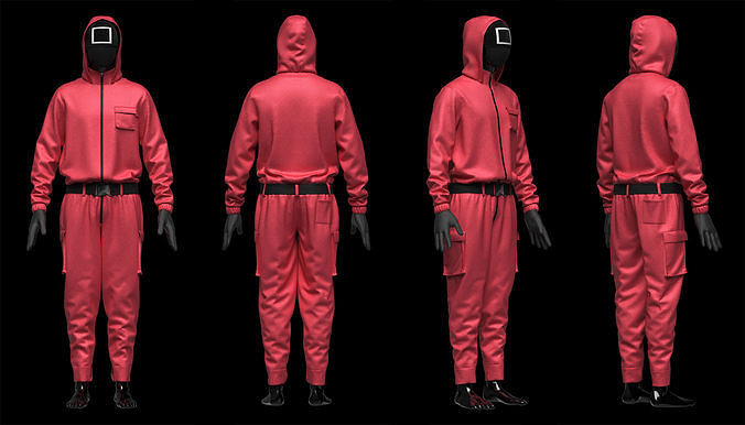 Pink Soldiers Squid Game  3D model