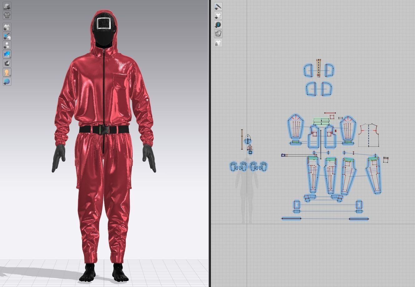 Pink Soldiers Squid Game 3D model_1