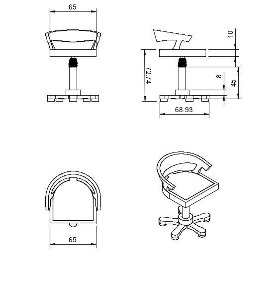 Best Swivel Chair 3D print model_9