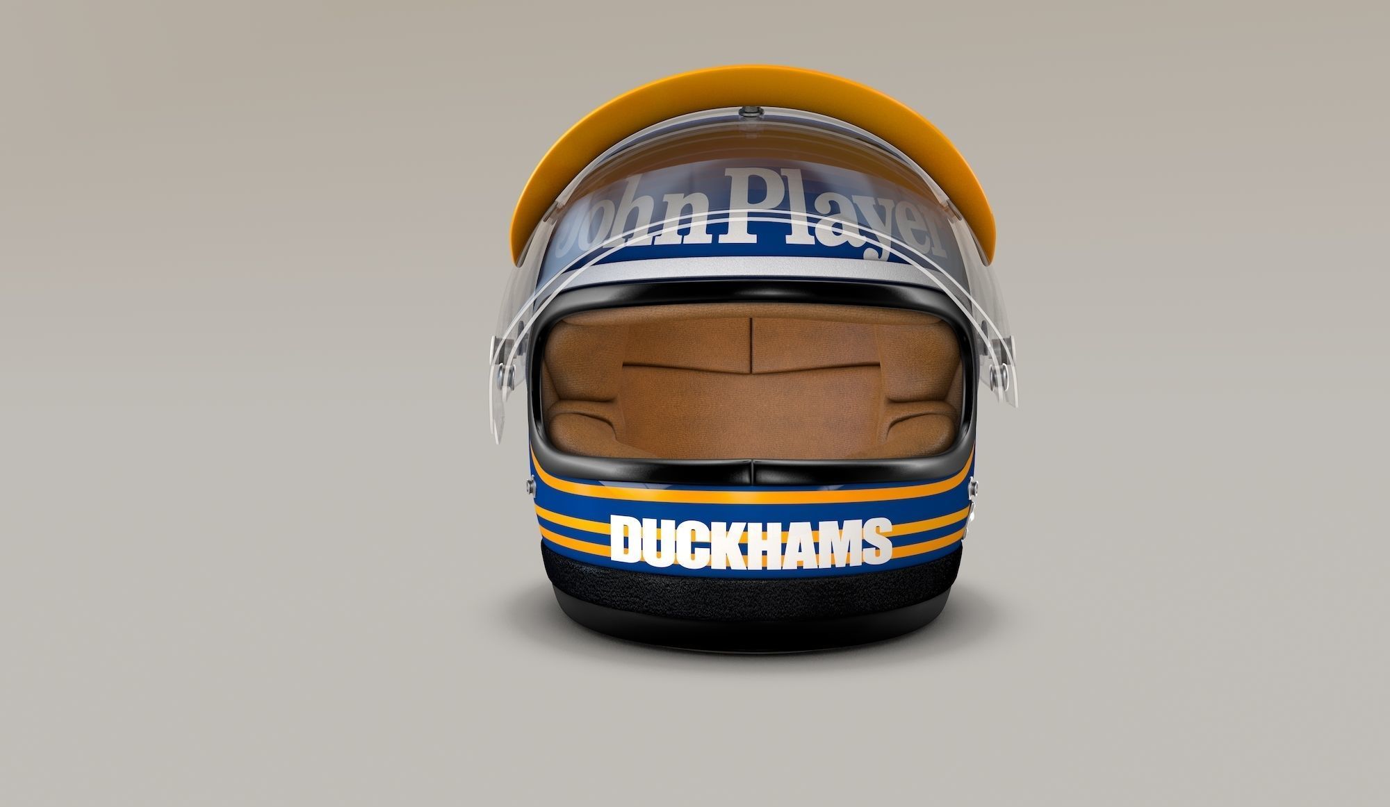 Ronnie Peterson Lotus Helmet 70s 3D model_2